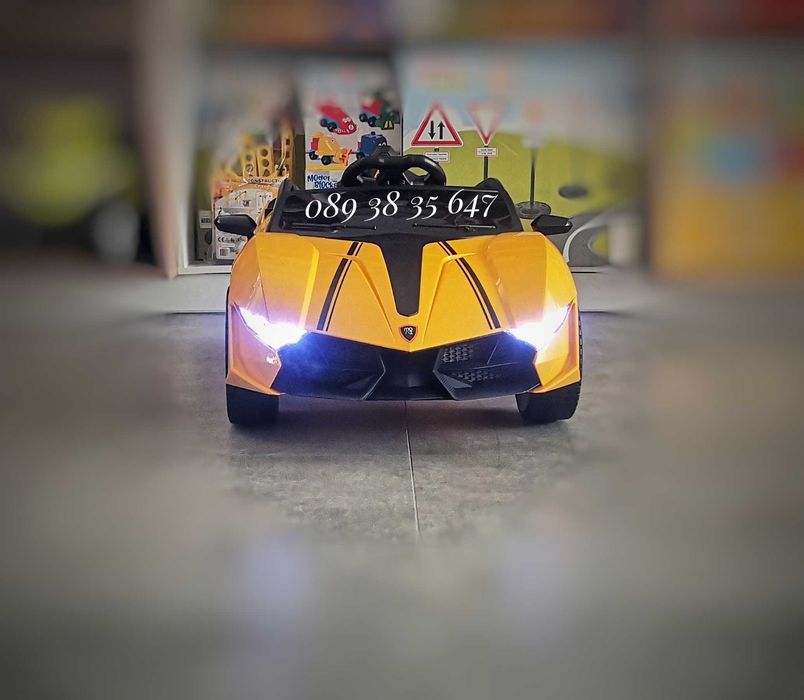ТОП ЦЕНА!НОВО!Акумулаторна кола CORDOBA YELLOW с 12V батерия,Bluetooth
