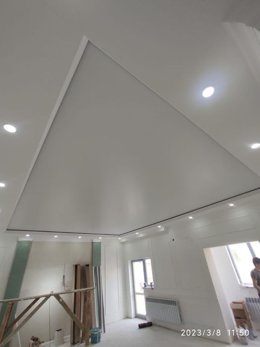 Фактурные натяжные потолки!