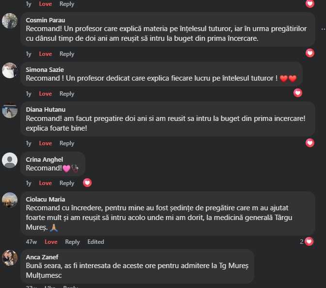 Meditatii admitere proba BIOLOGIE - Medicina