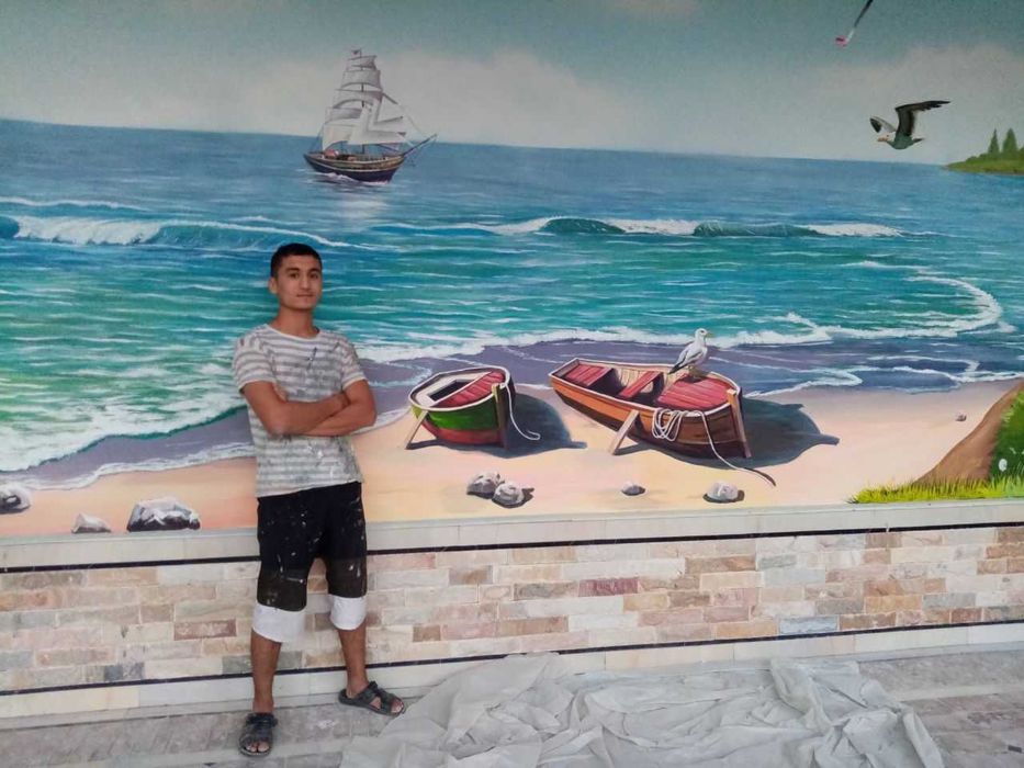 Devorga rasm chizish | Relef Baralef | Rassom | Художник