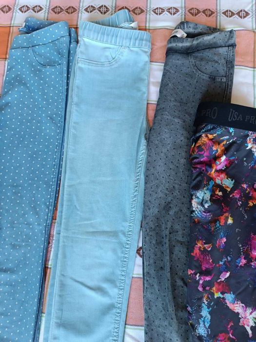 панталони, долници с вата за момиче 122/128 рр