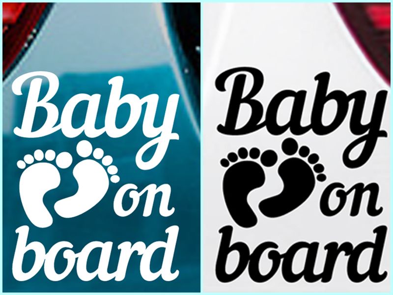 Стикер "Бебе в колата"