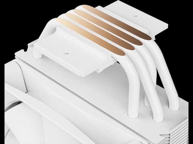 Охлаждане за процесор NZXT T120м, бяло, съвместимо с Intel и AMD