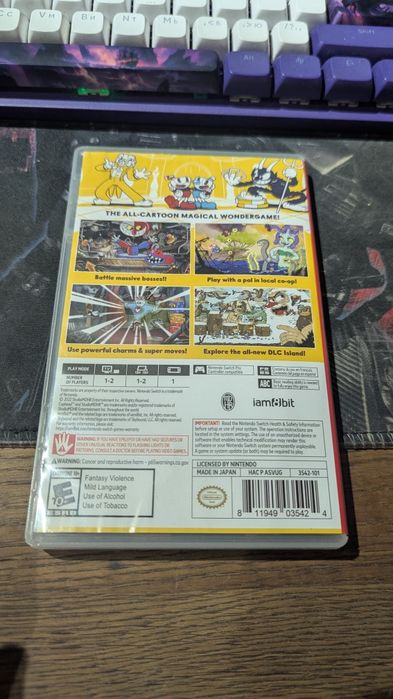 Картридж Cuphead для Nintendo switch