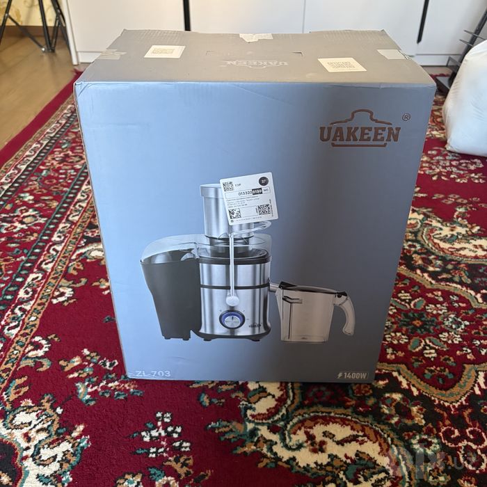 Соковыжималка UAKEEN ZL-703, новая, коробка не вскрыта