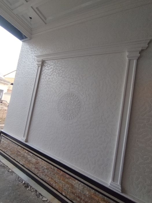 Travertin fasad ishlari