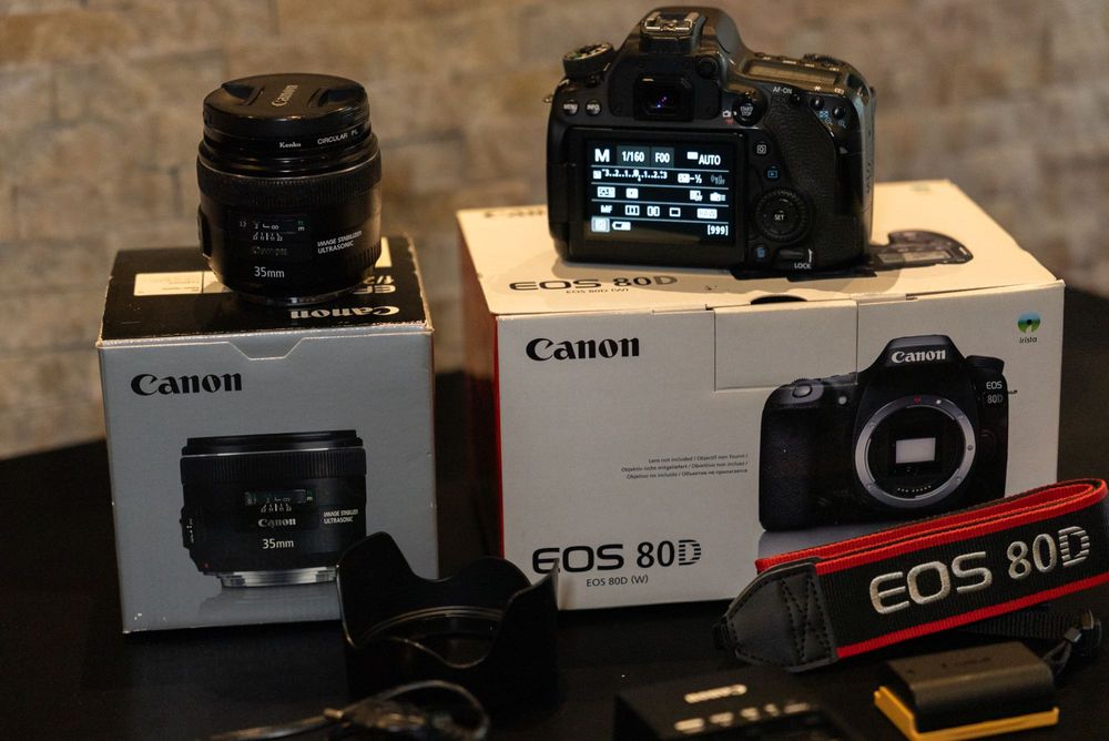 Canon 80D cu OBIECTIV 35mm f2 IS USM