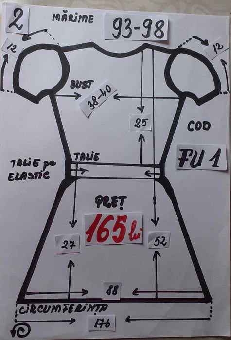 Rochita Furnica pentru copii 4-5 ani 165 lei