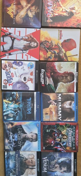 Filme blu-ray steelbook și 4k