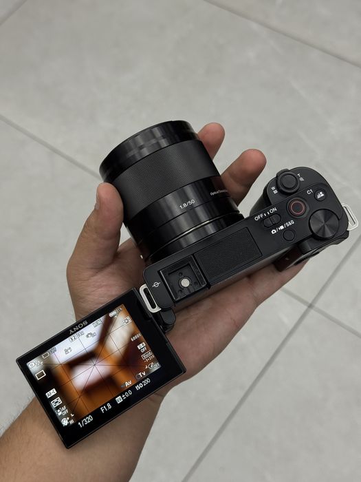 Sony ZV-E10 4K 16-50mm OSS 50mm F1.8 toʻliq full komplekt | Iphone