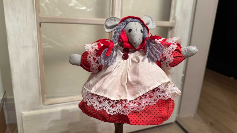 Винтидж Коледно мишле– ръчно изработено. Норвегия.