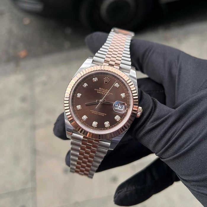 rolex datejust 41mm choholat dial bi2