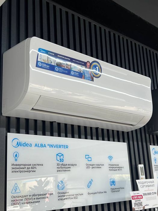 Кондиционер Midea Alba 09/12/18/24 Inverter Quattro Low voltage