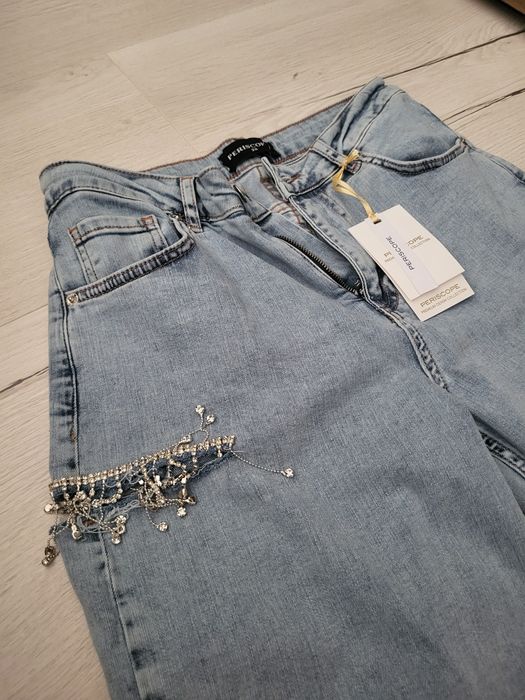 Дънки wide leg, ефектни