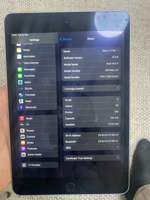 apple ipad mini 4