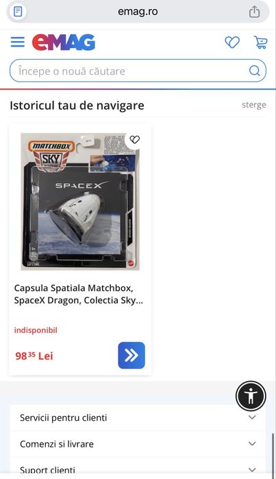 Capsula Spatiala Matchbox, SpaceX Dragon, Colectia Sky Busters