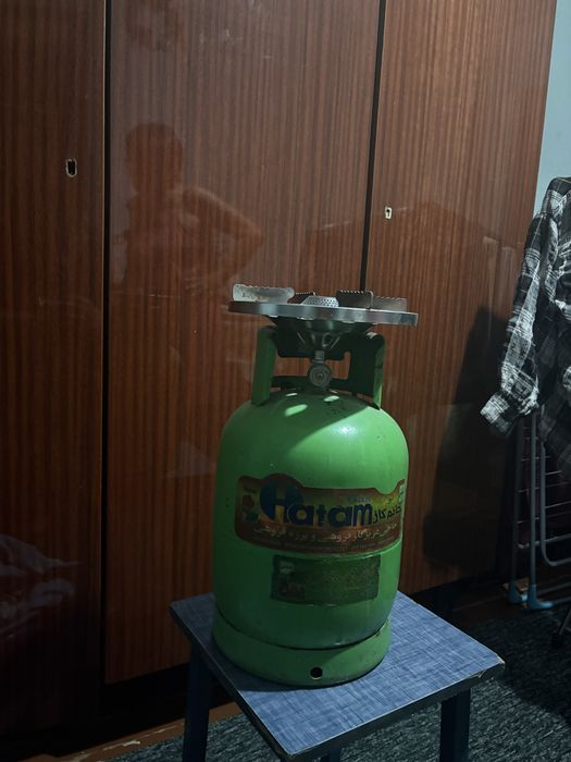 Газовый балон с гарелкой