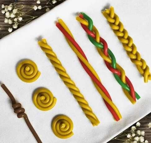 Свечи восковые черные 20 тг