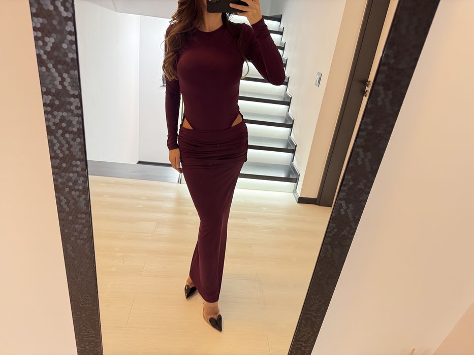 Rochie burgundie