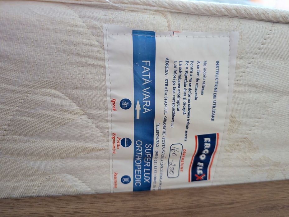 Saltea ortopedica ErgoFlex Super lux