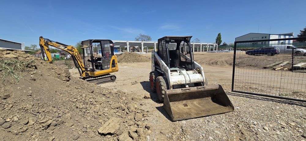 Inchiriez Bobcat si miniexcavator Caterpillar