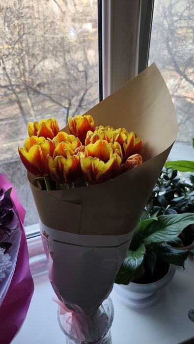 Цветы в букете Свежие