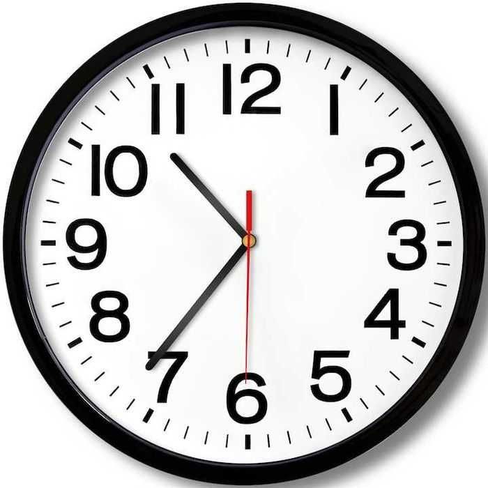 Ceas de perete silentios cu cifre mari,design clasic,25cm,nou