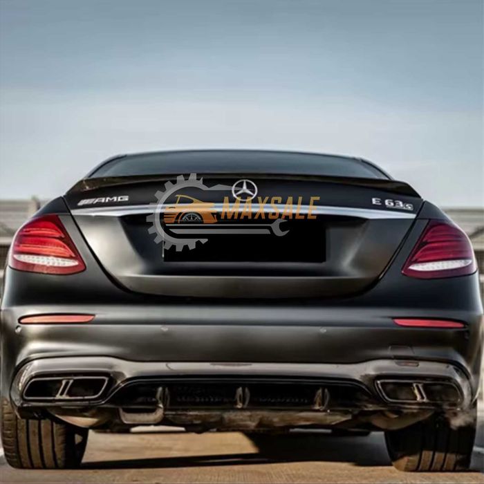 Лип за W213 спойлер  C63S style на Mercedes E class седан спорт