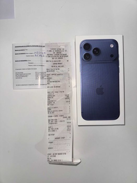 НОВ! iPhone 17 Pro Max, Deep Blue, 512GB 2г ГАРАНЦИЯ