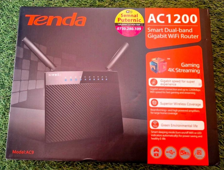 Tenda AC1200 AC9 Wireless Wi-Fi Gigabit Smart Router