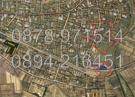 КОДо 61139. Дворно място 660м2 до стадиона, до къщи, ток и вода