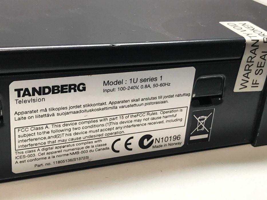 Професионален сателитен приемник Tandberg Receiver TT1220 (IRD декодер)
