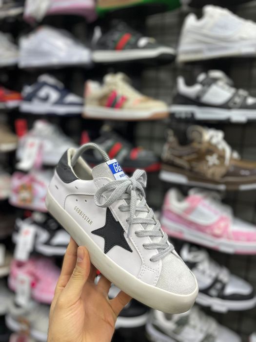 Adidasi Golden Goose Super Star Black White