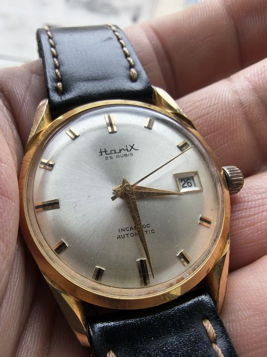 Ceas rar automatic Hanix placat cu aur