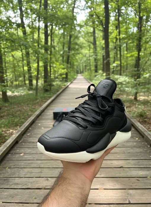 Adidasi Y3 Kaiwa Negru - Alb - Full Box - PREMIUM