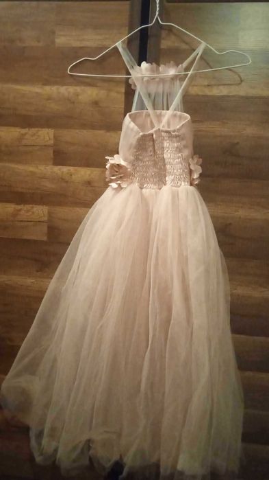 Официална детска рокля с тюл
