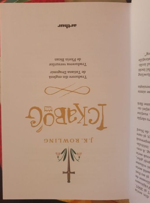 Vând carte ickabog