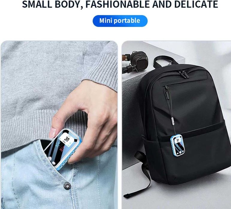 UPEVYLS Преносим детектор за въглероден оксид с голям цветен екран