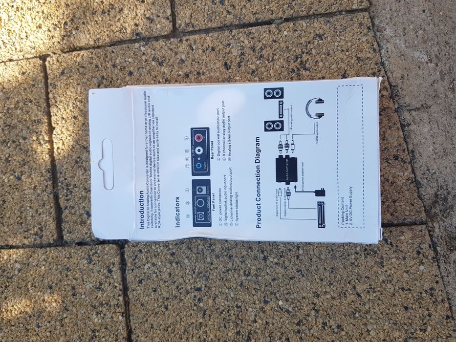 Vand decodor convertor digital to analog, optical to rca spidf hi-fi