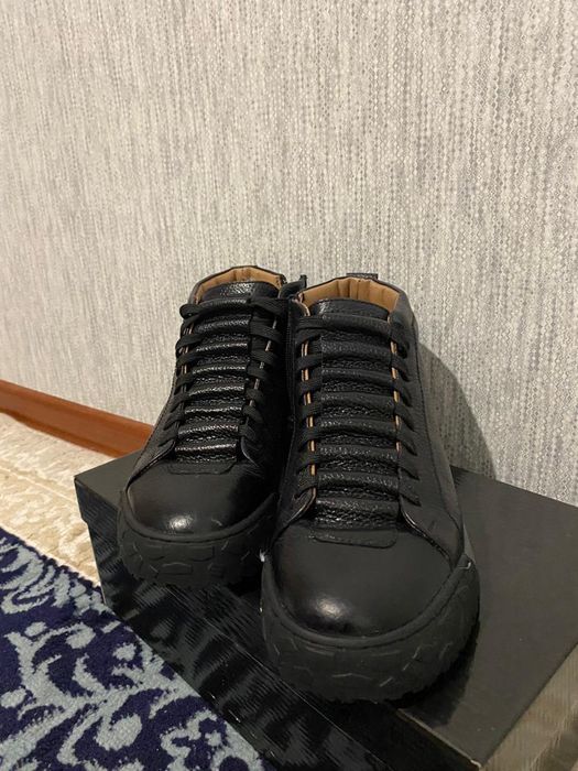 Кожаные полусапожки