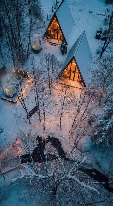 Cabana A-FRAME cu ciubar de inchiriat