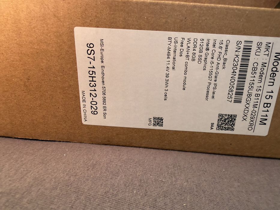 Laptop MSI Modern 15