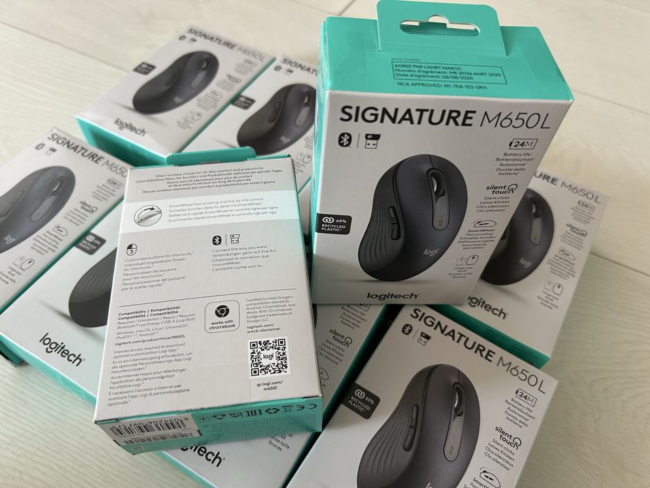 Pachet 10 x Mouse Logitech Signature M650L , noi