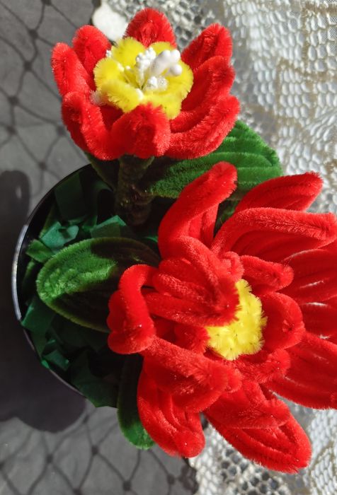 Цветы из синельной проволки