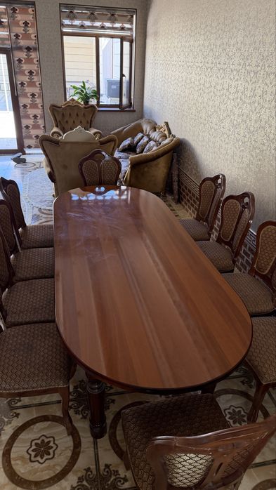 Stol stul mebel 12 kishilik | Стол и стулья на 12 человек