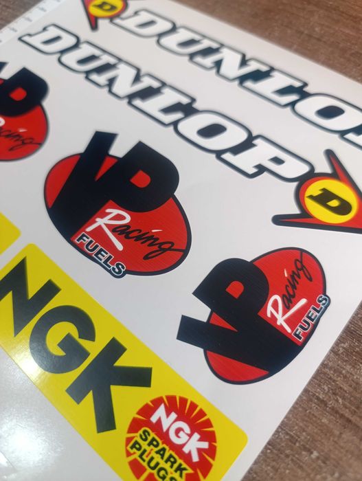 Стикери за мотор Dunlop VP NGK Thor Drift Rockstar Honda