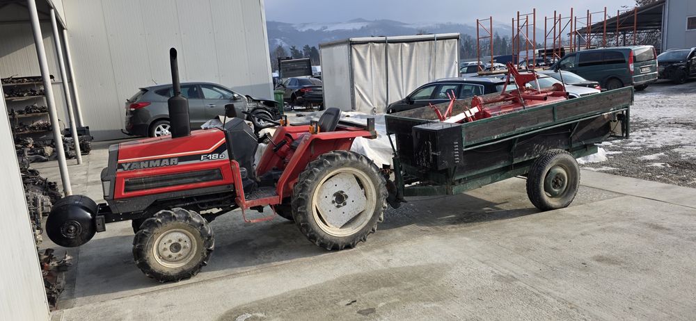 YANMAR F.18D. 4x4 cu plug+freză+remorcă basculabilă .