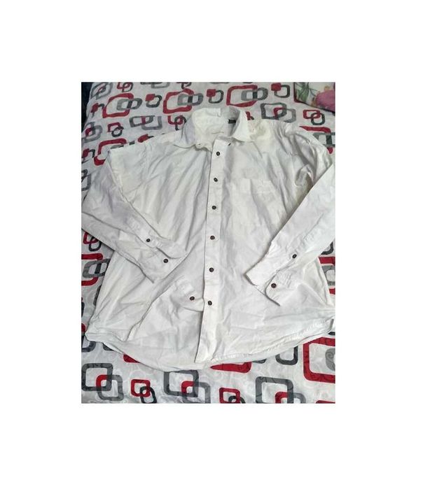 Oferta! Camasa BBC Traders Collection , alba, maneca lunga & buzunar