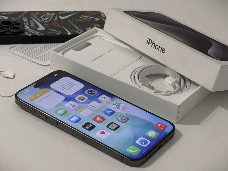 Бартер!Като НОВ! 512GB iPhone 15 Pro Max Black Titanium (Черен)