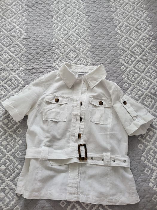 Белые женские рубашки р.48